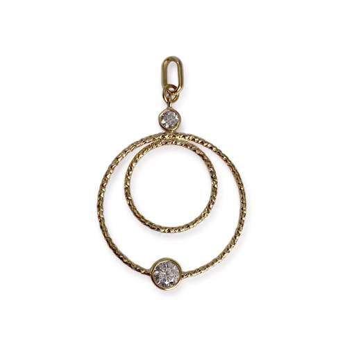 Pendentif d'occasion or 750 jaunezirconias