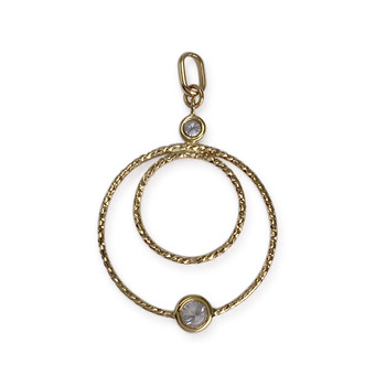 Pendentif d'occasion or 750 jaunezirconias