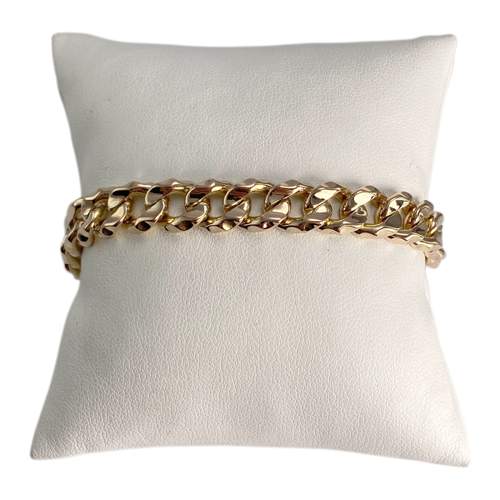 Bracelet d'occasion or 750 jaune maille gourmette