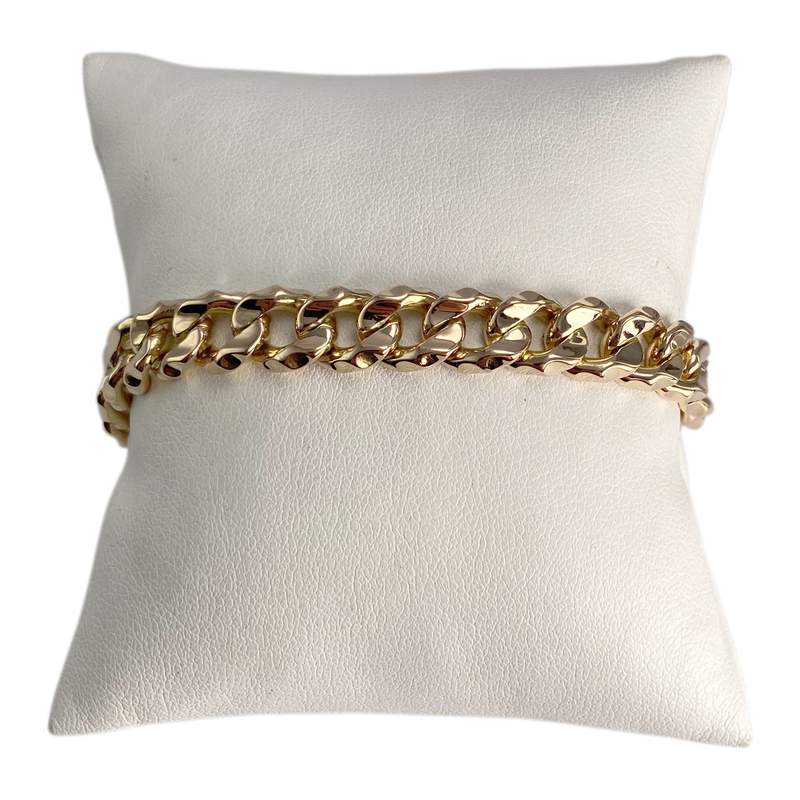 Bracelet d'occasion or 750 jaune maille gourmette - vue 1