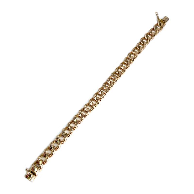 Bracelet d'occasion or 750 jaune maille gourmette - vue 2