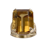 Bague d'occasion or 750 jaune citrine - vue 1