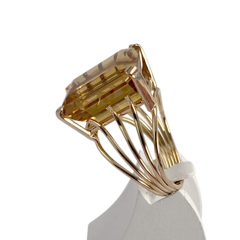 Bague d'occasion or 750 jaune citrine - vue 2