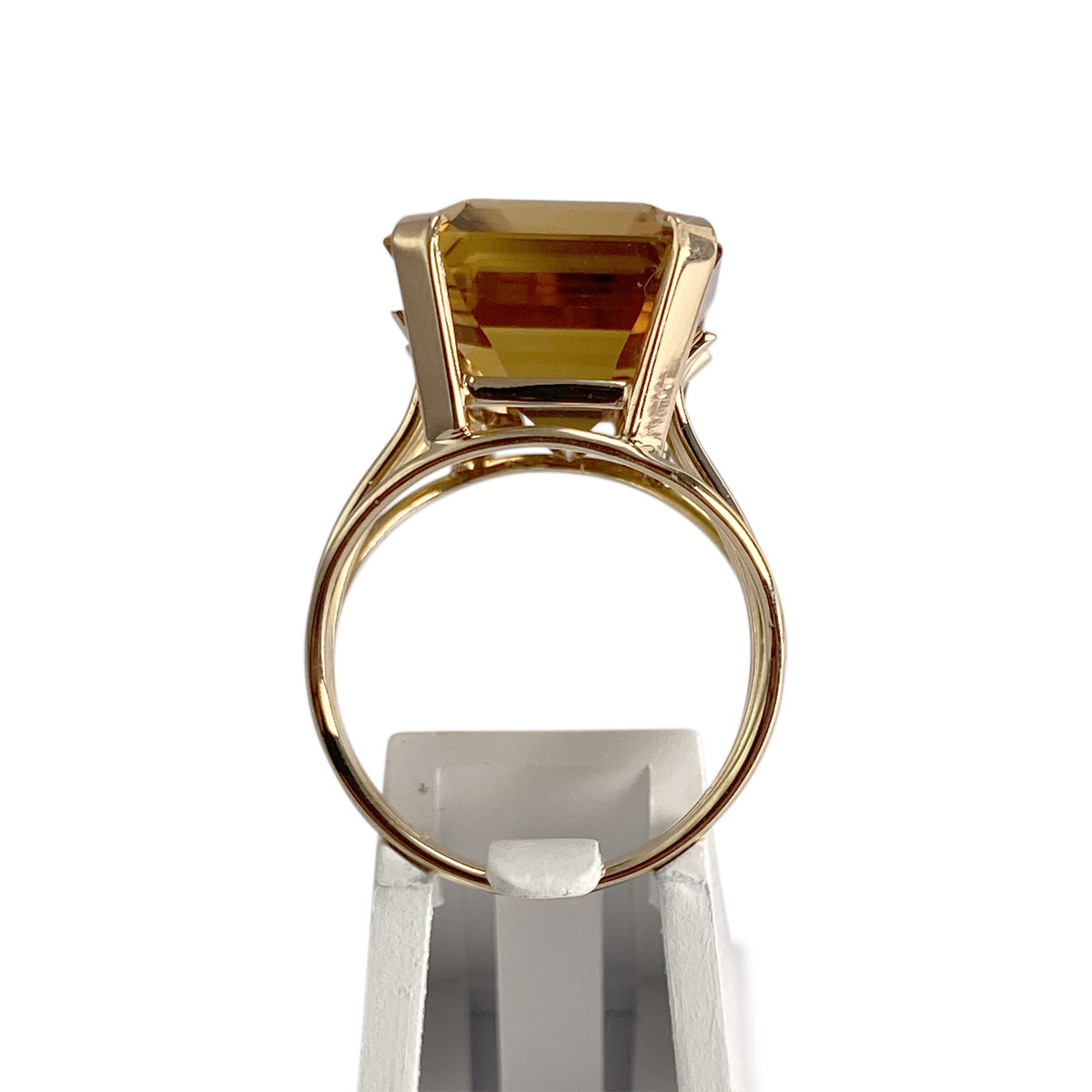 Bague d'occasion or 750 jaune citrine - vue 3