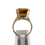 Bague d'occasion or 750 jaune citrine - vue 3