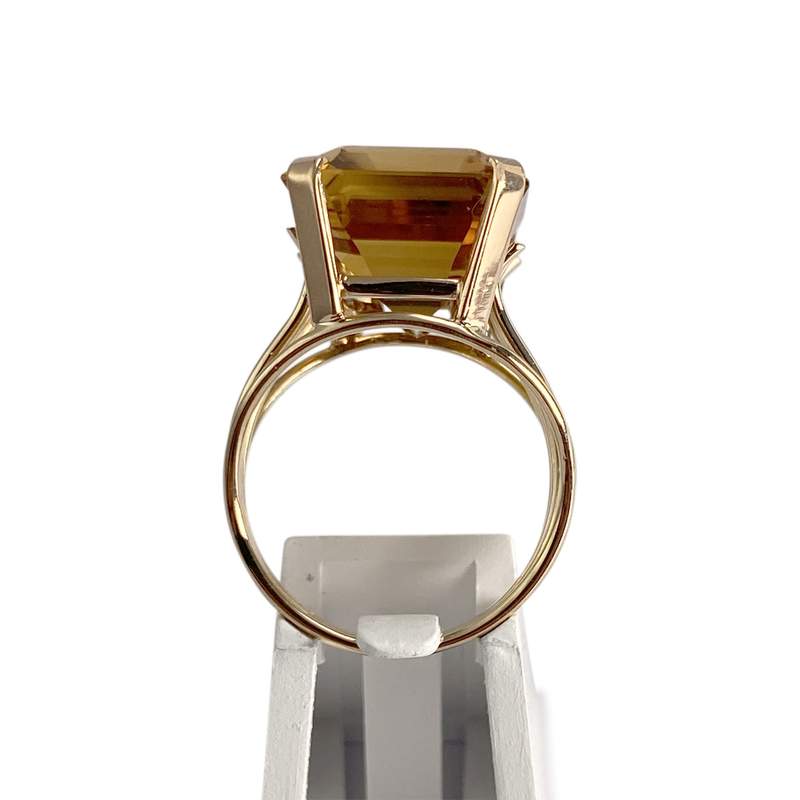 Bague d'occasion or 750 jaune citrine - vue 3