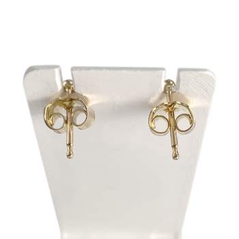 Boucles d'oreilles d'occasion  or 750 2 tons rubis