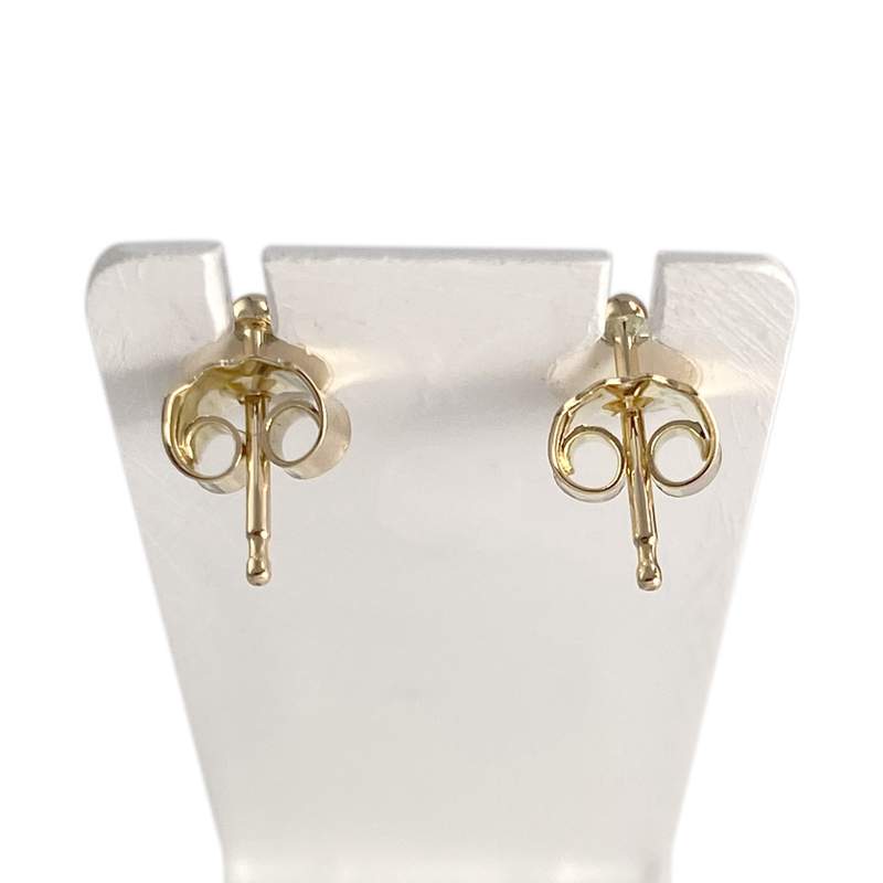 Boucles d'oreilles d'occasion  or 750 2 tons rubis - vue 3