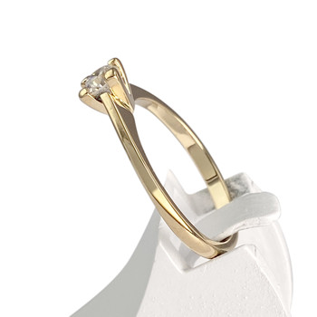 Solitaire second hand gold 750 yellow diamond