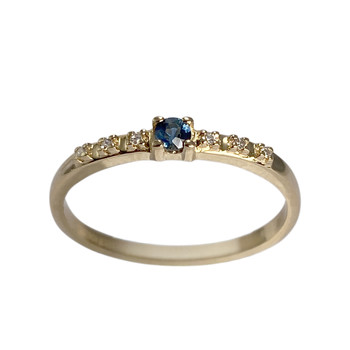 Bague MAUBOUSSIN d'occasion or 750 jaune saphir diamant