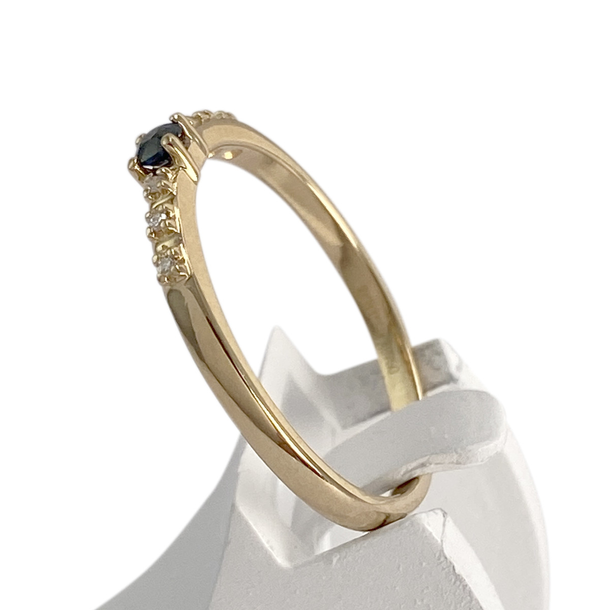 Bague MAUBOUSSIN d'occasion or 750 jaune saphir diamant - vue 2