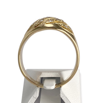 Bague d'occasion or 750 jaune diamant