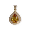 Pendentif d'occasion or 750 jaune corindon - vue V1