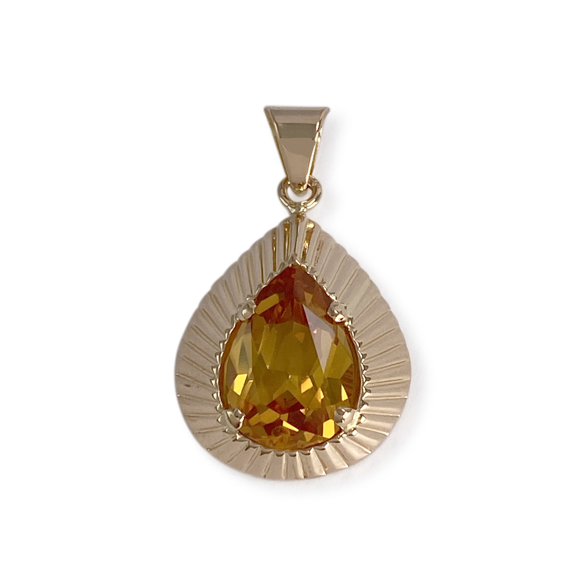 Pendentif d'occasion or 750 jaune corindon