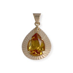 Pendentif d'occasion or 750 jaune corindon - vue 1