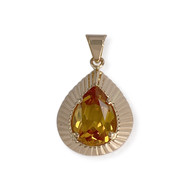 Pendentif d'occasion or 750 jaune corindon