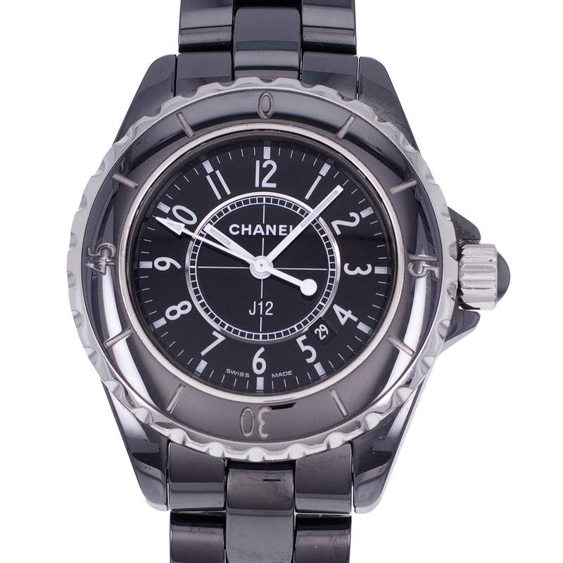 Montre d'occasion CHANEL J12 femme quartz bracelet céramique - vue D1