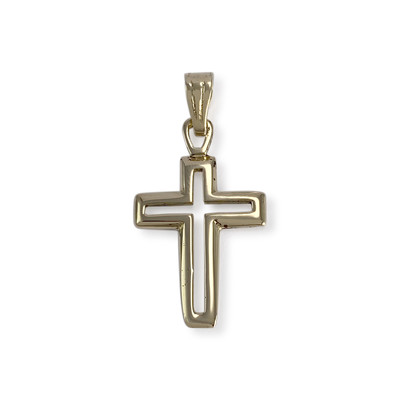 Croix d'occasion or 585 jaune - vue 1