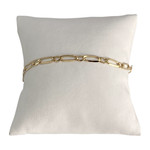 Bracelet d'occasion or 750 jaune maille cheval et alternée - vue 1