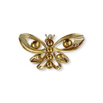 Pendentif d'occasion or 750 jaune papillon - vue 2