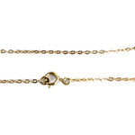 Collier d'occasion or 750 jaune maille forcat perle de culture - vue 4