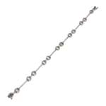 Bracelet d'occasion or 750 blanc diamants - vue 2
