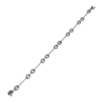 Bracelet d'occasion or 750 blanc diamants