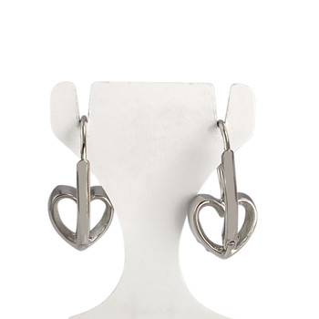 Boucles d'oreilles d'occasion or 750 blanc zirconias