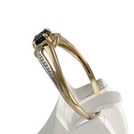 Bague d'occasion  or 750 2 tons saphir - vue 2