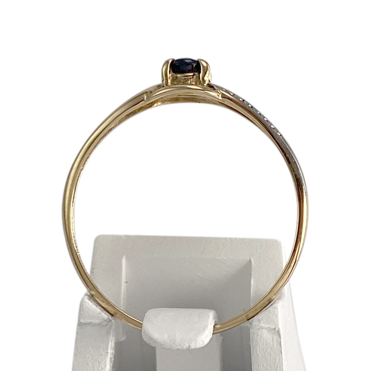 Bague d'occasion  or 750 2 tons saphir - vue 3