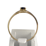 Bague d'occasion  or 750 2 tons saphir - vue 3