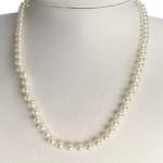 Collier d'occasion or 750 jaune perle de culture - vue 2