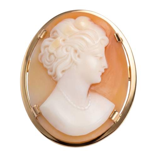 Pendentif d'occasion or 750 jaune camée