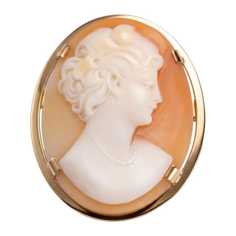 Pendentif d'occasion or 750 jaune camée - vue 1