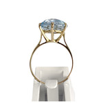 Bague d'occasion or 750 jaune topaze bleue - vue 3