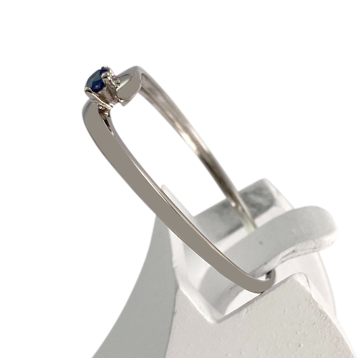 Bague d'occasion or 375 blanc saphir - vue 2