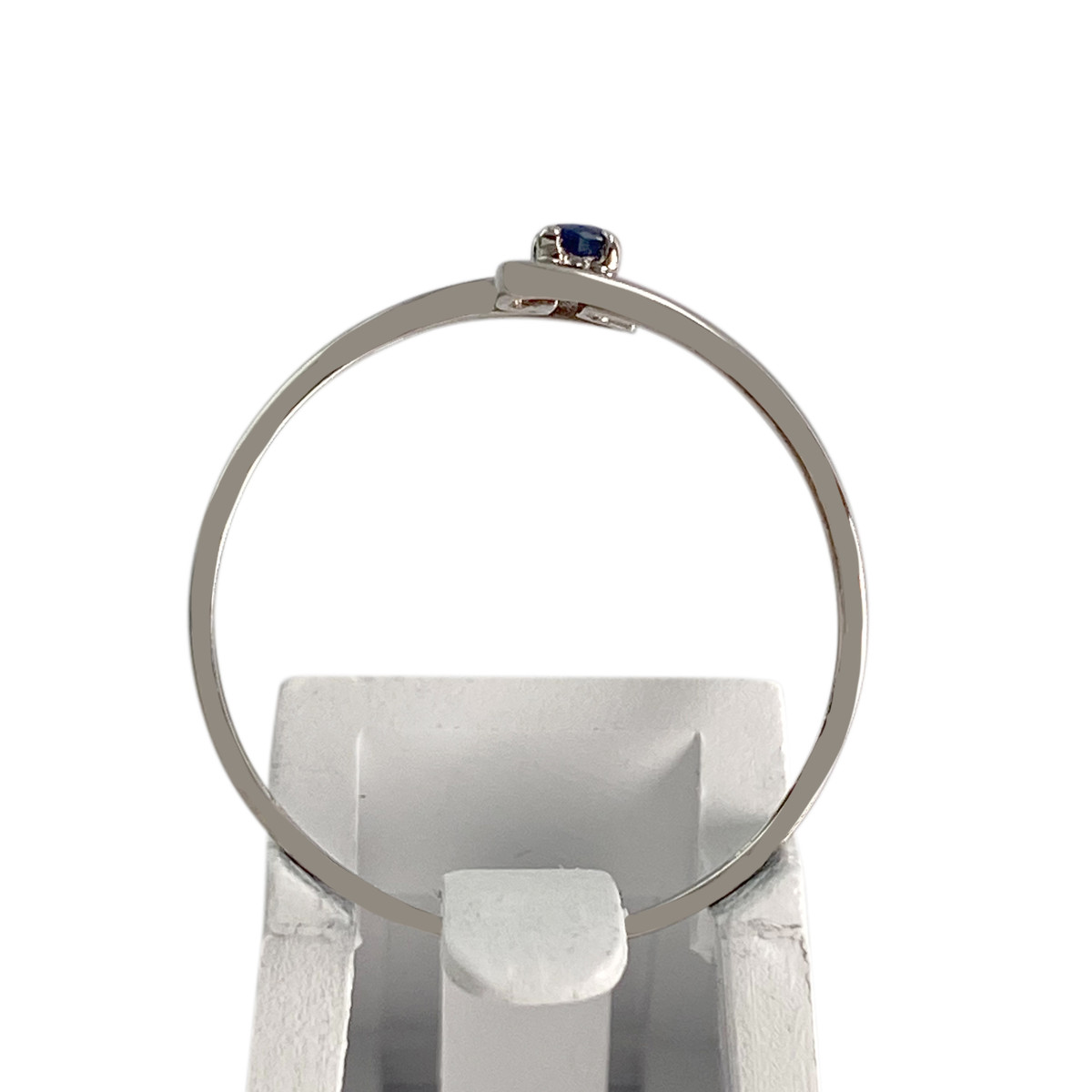 Bague d'occasion or 375 blanc saphir - vue 3