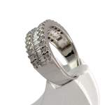 Bague d'occasion or 750 blanc diamant - vue 2