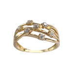 Bague d'occasion or 750 jaunezirconias - vue 1