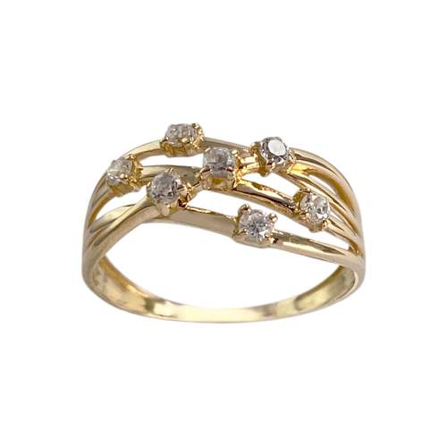Bague d'occasion or 750 jaunezirconias