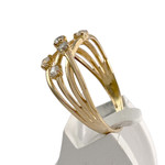 Bague d'occasion or 750 jaunezirconias - vue 2