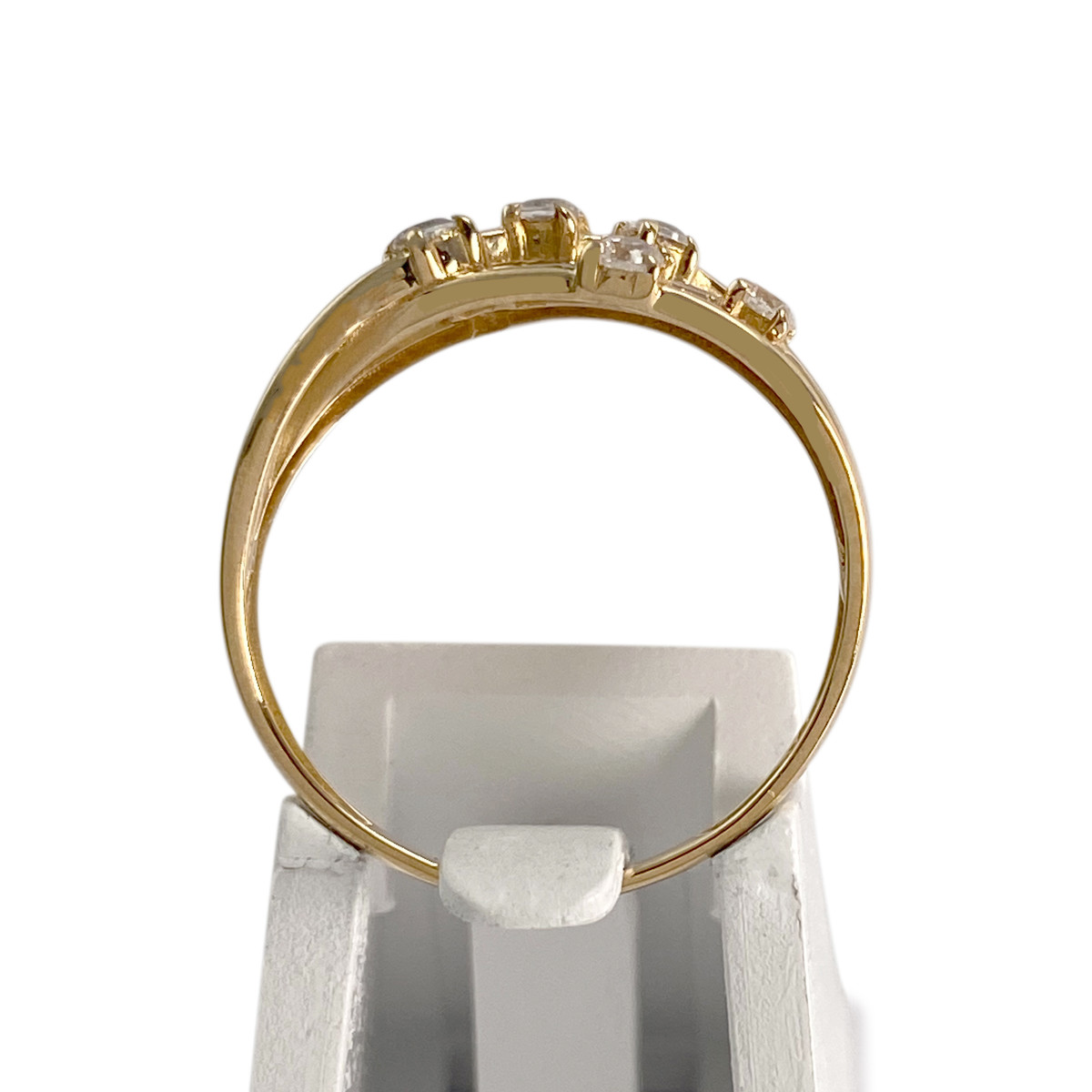 Bague d'occasion or 750 jaunezirconias - vue 3