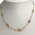 Collier d'occasion or 750 jaune maille fantaisie - vue 2