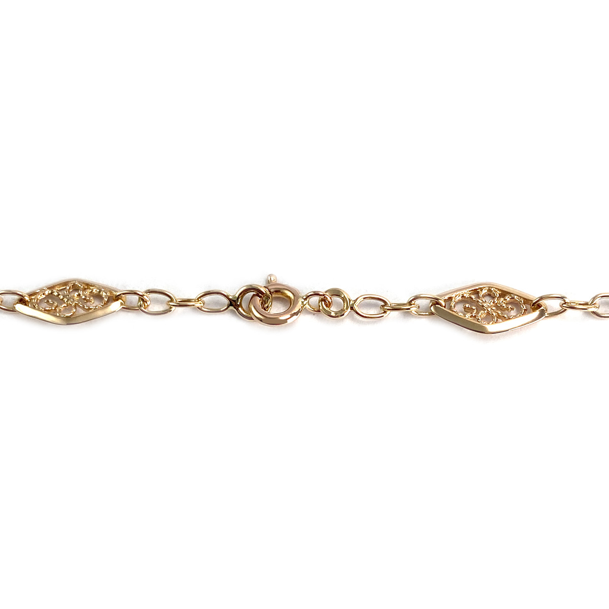 Collier d'occasion or 750 jaune maille fantaisie - vue 3