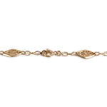 Collier d'occasion or 750 jaune maille fantaisie - vue 3