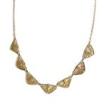 Collier d'occasion en or jaune 750, maille fantaisie, 45 cm - vue 1