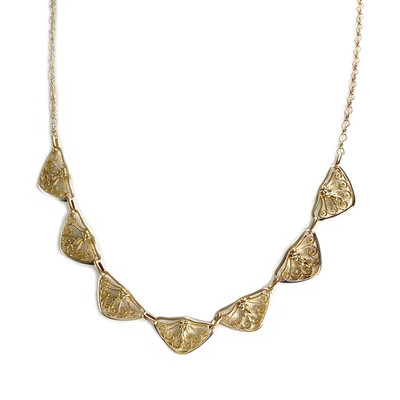 Collier d'occasion or 750 jaune maille fantaisie - vue 1