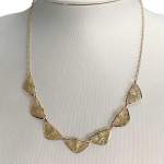 Collier d'occasion en or jaune 750, maille fantaisie, 45 cm - vue 2