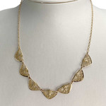 Collier d'occasion or 750 jaune maille fantaisie - vue 2
