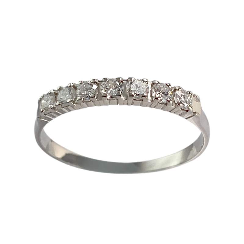 Bague d'occasion or 750 blanc diamant - vue 1
